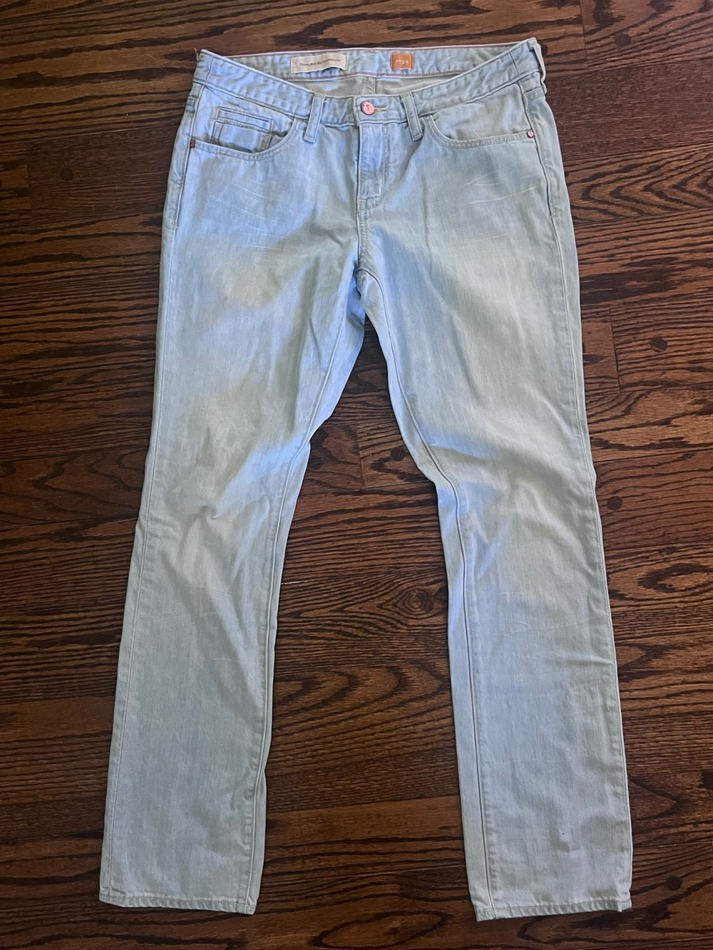 Anthropologie Pilcro Light Wash Straight Leg Jeans - Light Blue